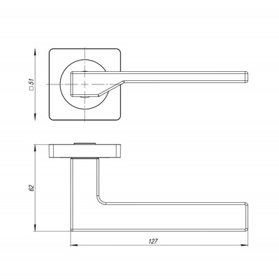 РУЧКА РАЗДЕЛЬНАЯ LEVEL JK SN/CP-3 МАТОВЫЙ НИКЕЛЬ
